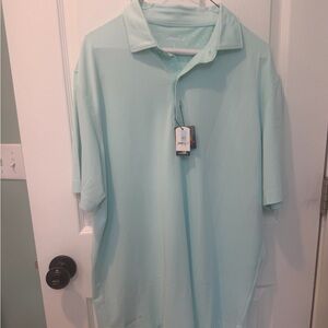 johnnie-O Men's Aqua Polo Shirt
